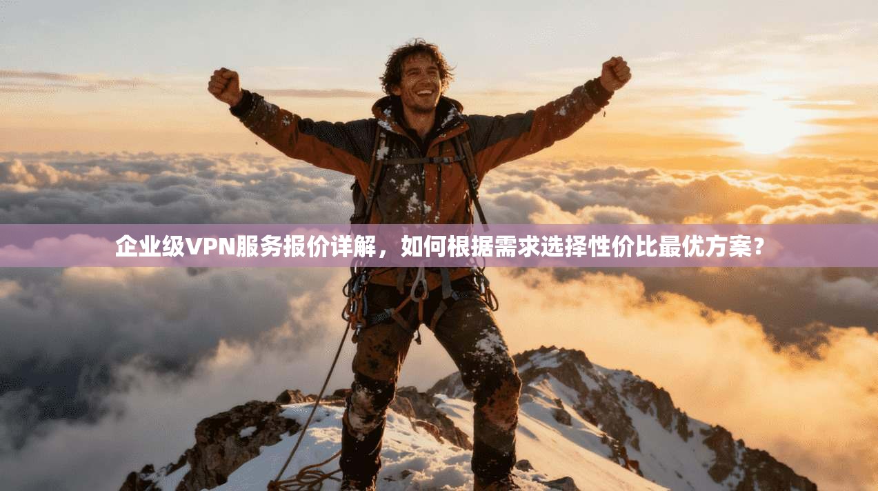 企业级VPN服务报价详解，如何根据需求选择性价比最优方案？
