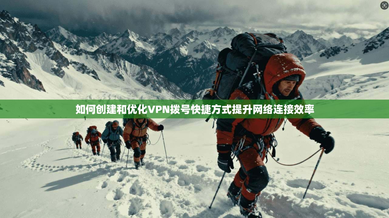 如何创建和优化VPN拨号快捷方式提升网络连接效率