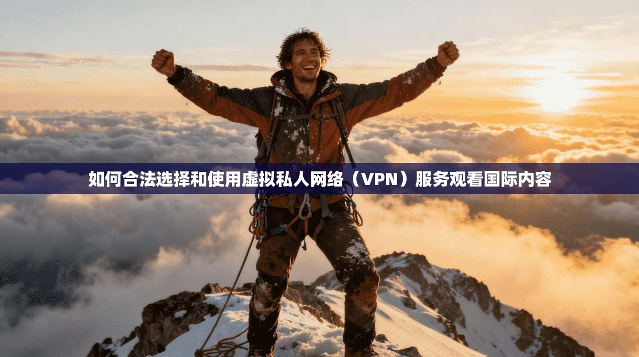 如何合法选择和使用虚拟私人网络（VPN）服务观看国际内容
