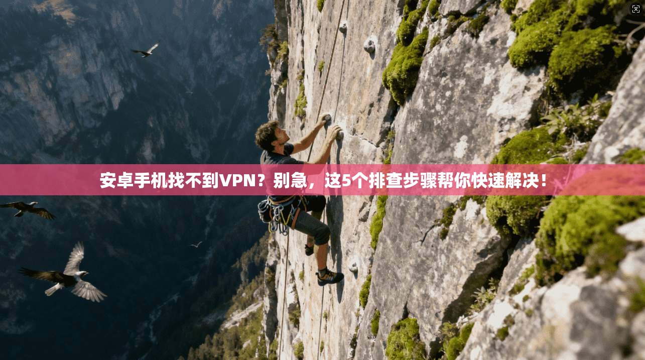 安卓手机找不到VPN？别急，这5个排查步骤帮你快速解决！